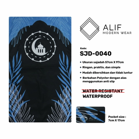 ALIF SAJADAH TRAVEL / SAKU / PORTABLE / ( ALIF MODERN WEAR SJD-0040 )